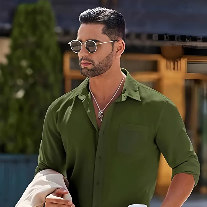 COOFANDY Men’s Long Sleeve Dress Shirt – Casual Untucked Button-Down for Wedding & Beach - Image 2