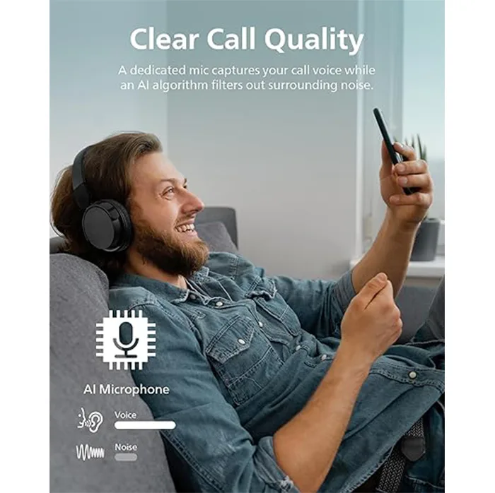 Philips H3209 Wireless On-Ear Bluetooth Headphones with Dynamic Bass, 25H Battery, Fast Charging & Clear Calls - Image 3