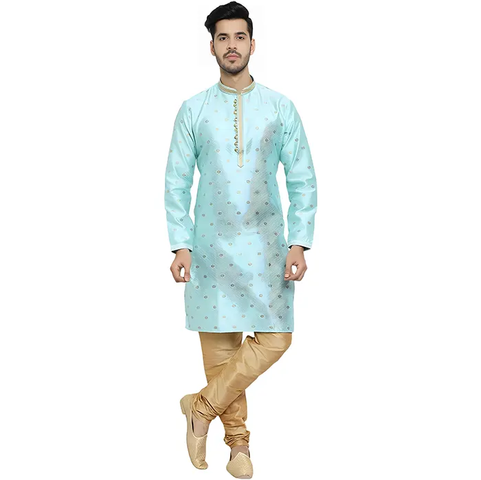 Pro-Ethic Style Developer Men’s Silk Printed Kurta Set for Weddings & Festivals