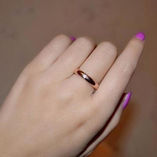 Size: Silver,Ring Size: 6 - Ella Eternity Band With 4 Crystals Classic Stackable Ring