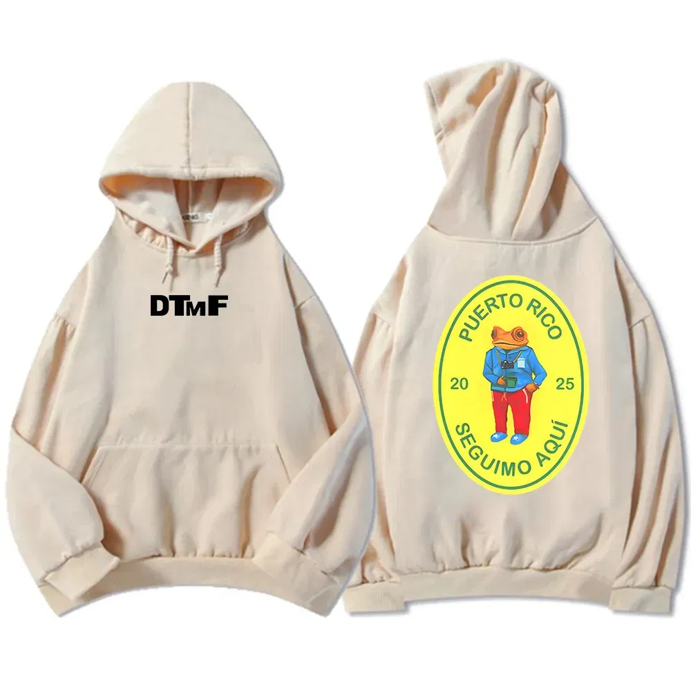 Color: Gold, Size: L - DTMF Deb? Tirar Ms Fotos 2025 New Album Hoodies Bad Bunny Singer Printing Sweatshirts Men Women Clothing Sudaderas Hombre Male - Image 6