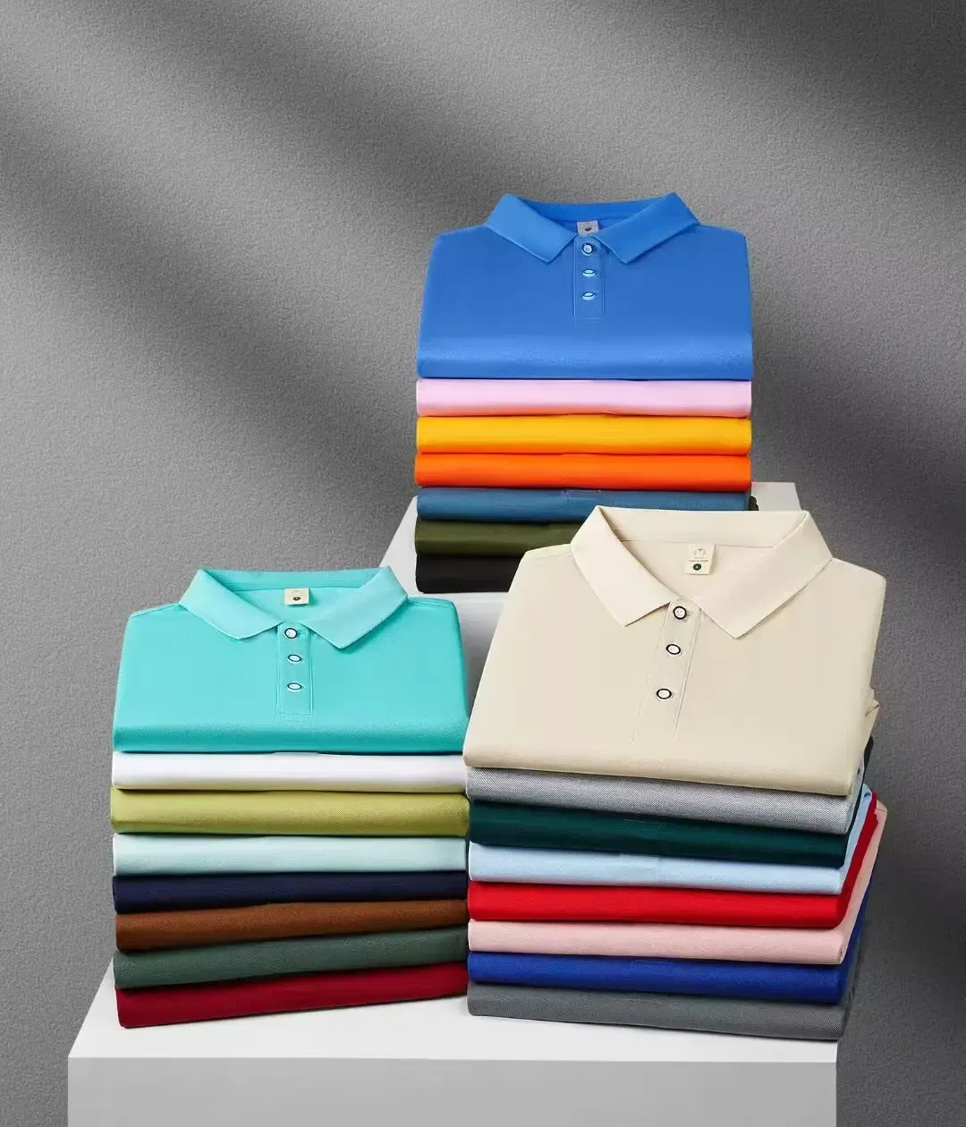 Color: Yellow, Size: M - 2025 New Solid Color Polo Shirt Men's Short Sleeve Button Tshirts Lapel Lightweight Streetwear Sport Casual Tops - Image 2