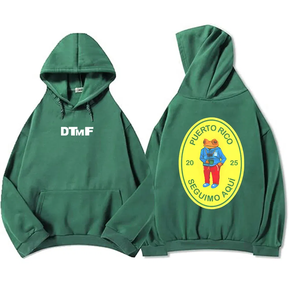 Color: Gold, Size: L - DTMF Deb? Tirar Ms Fotos 2025 New Album Hoodies Bad Bunny Singer Printing Sweatshirts Men Women Clothing Sudaderas Hombre Male - Image 7