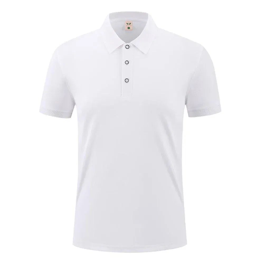 Color: Yellow, Size: M - 2025 New Solid Color Polo Shirt Men's Short Sleeve Button Tshirts Lapel Lightweight Streetwear Sport Casual Tops - Image 6