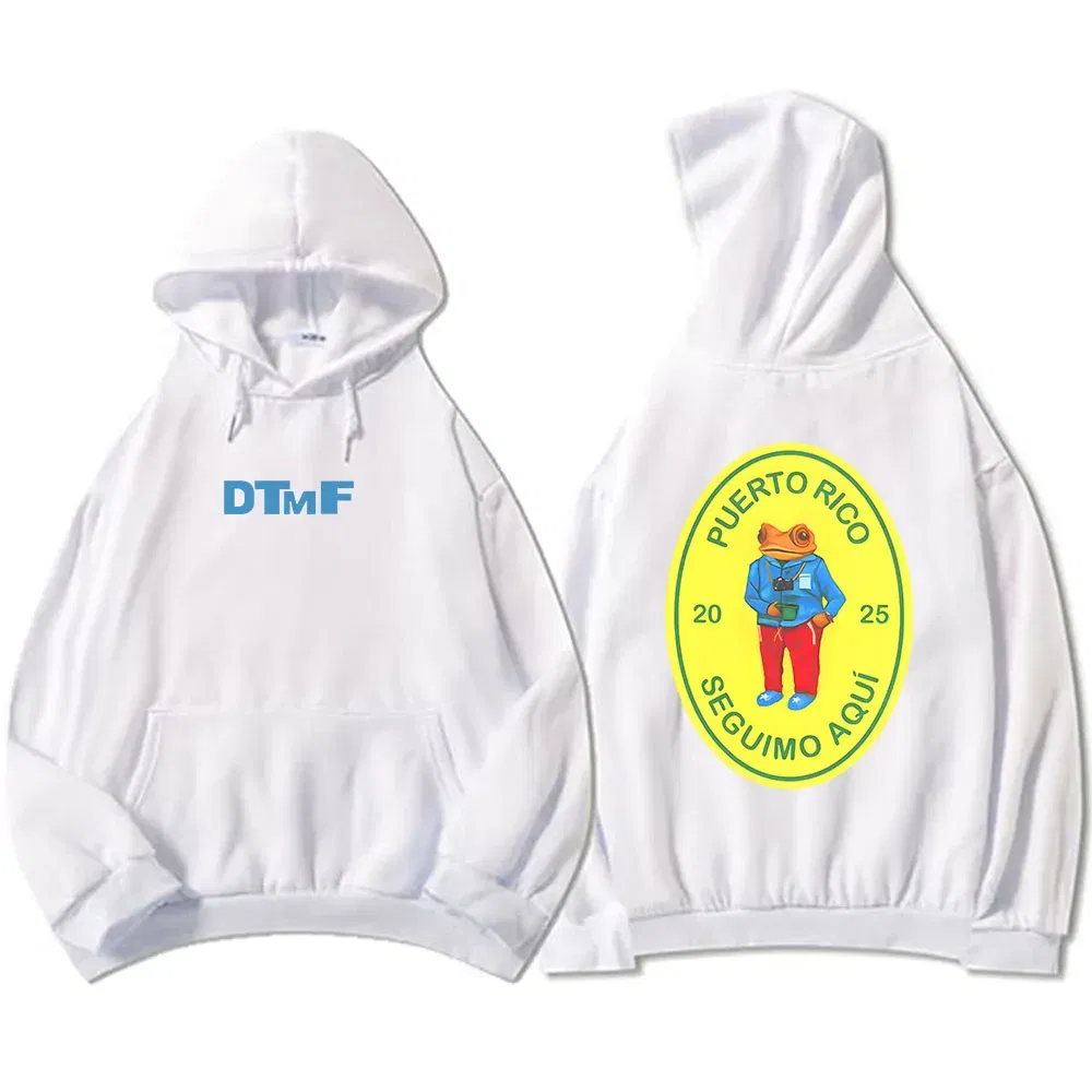 Color: Gold, Size: L - DTMF Deb? Tirar Ms Fotos 2025 New Album Hoodies Bad Bunny Singer Printing Sweatshirts Men Women Clothing Sudaderas Hombre Male - Image 4