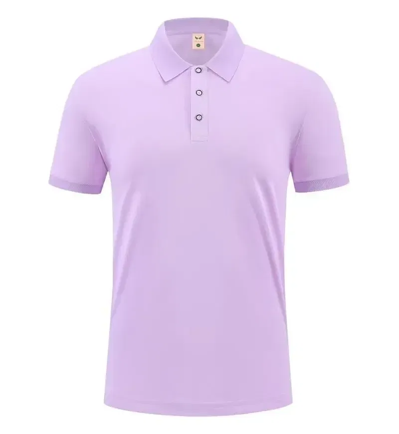 Color: Yellow, Size: M - 2025 New Solid Color Polo Shirt Men's Short Sleeve Button Tshirts Lapel Lightweight Streetwear Sport Casual Tops - Image 7